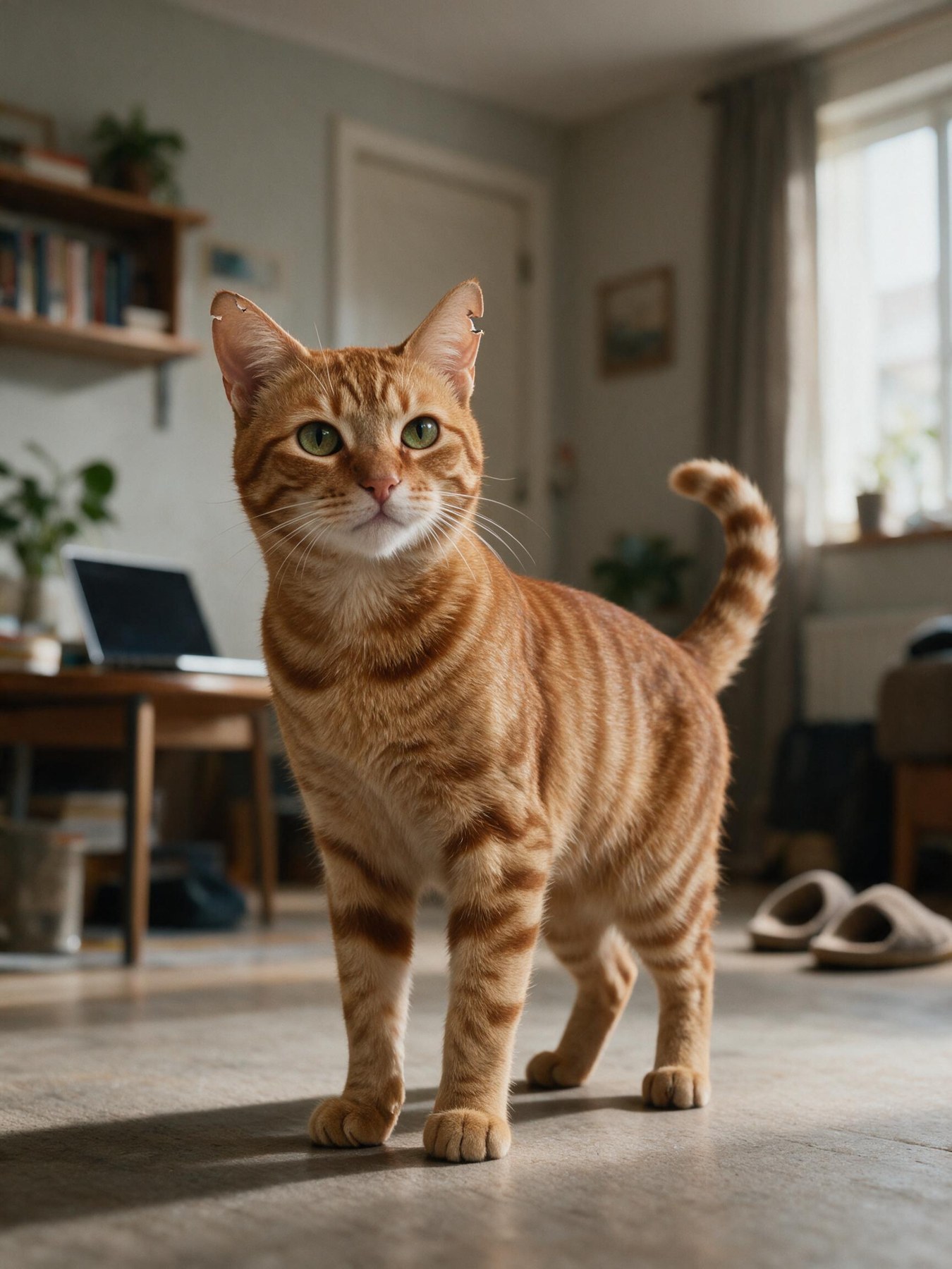 Gato naranja de casting